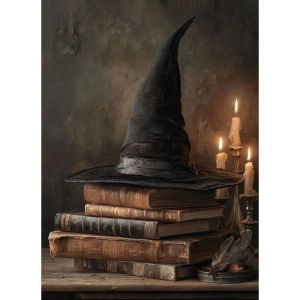 Kayou | Paint By Numbers Halloween Scenery DIY Frameless HandPainted Wall Art Coloring Painting for Living Room Festive Decorations