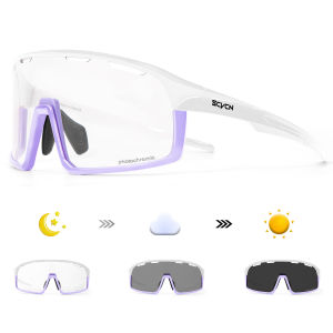 SCVCN Photochromic Cycling Glasses Hiking Drive Bicycle Sports Sunglasses Outdoor Running Sunglasses Men MTB Road Bike Glasses