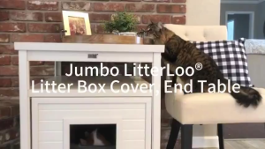 NEW AGE PET Jumbo LitterLoo® Cat Litter Box End Table ECOFLEX | Moisture Resistant | Odor Control