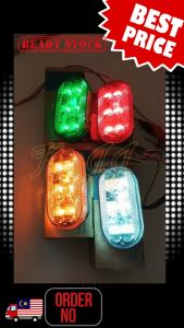 12V/24V SHILIDUO 4203 Lampu Tepi Cahaya LED Side Lamp Universal Light Merah/Kuning/Biru/Putih/Hijau Lori Treler Trak