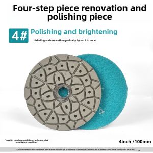 Four-Step Dry Grinding Disc Cement Polishing Disc Floor Machine Curing Grinding Disc Stone Floor Grinder Renovation Disc