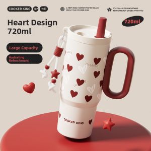 COOKER KING | Insulated Large Capacity Student & Lady Straw Cup