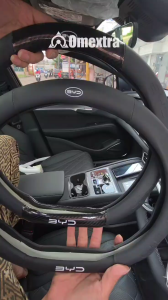 Sarung Setir BYD Sealion 7 Steering Wheel Cover Slim Design 3D Omextra Sarung Stir Mobil Sarung Stir Sealion 7 Sarung Setir SEALION7 Setir Cover Stir Nappa Pi Sarung setir D shape Steering wheel cover