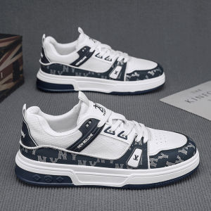 PuTian Mens Shoes Sporty Casual Platform Sneakers Youthful Black White Panda Trendy Design Fall Season High Sensation