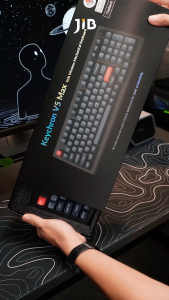 WIRELESS KEYBOARD (คีย์บอร์ดไร้สาย) KEYCHRON V5 MAX (QMK/VIA) (CARBON BLACK) RGB EN/TH (V5M-D6-TH)