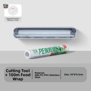 Disposable Suction Mountable Plastic Wrap Cutter