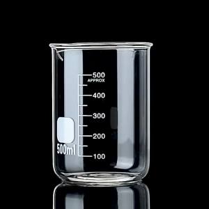 YWDL Heat Resistant Borosilicate Glass Beaker Measuring Cup Thick Glass Measuring Jug for Lab & Kitchen Multiple Capacity