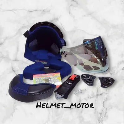 Busa helm ink centro fullset + tali helm ink centro kaca helm ( GRATIS RACHET )