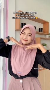 Paket Hemat Hijab Fatimah 3 Pcs HIjab Instan Cutting Pinguin Dewasa Menutup Dada Pet Antem