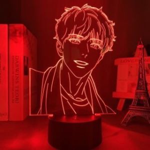 Đèn Ngủ Để Bàn Đèn LED 3D Hình Anime BJ Alex Công Tắc Cảm Ứng 16 Màu Có Remote Điều Khiển