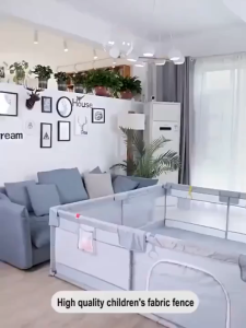 [SG STOCK] Baby Fence，Baby Indoor Playpen portable folding Toddlers Fence [Free Gifts Balls/Hand pull ring/Bag]