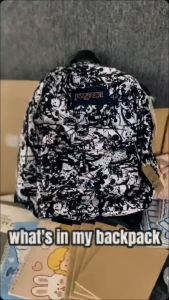 tas sekolah js marbel /percikan tinta /BECKPACK laki-perempuan