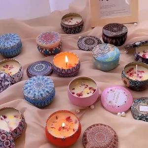 🔥Come with Gift Box🔥Soy Wax Dried Flower Scented Candle Aroma Fragrance Long-Lasting Scented Candle Xmas Gift Birthday Gift Teachers day gift Wedding Gift