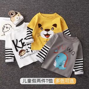 ส่งจากไทย เสื้อเด็กแขนยาว CK104 เสื้อยืดเด็กแขนยาว ลายน่ารัก พร้อมส่งไซส์ 80-120