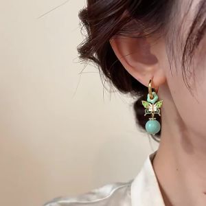WENXI | Blue Fragrant Peal Earrings Elegant Chinese Style Butterfly