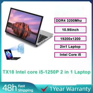 TX18 Intel Core i5-1235U 10.95inch 3000mAh tablet Laptop 2-in-1 DDR4 3200MHz 1920x1200 Support PD fast charging  Face recognition Dual Type-C ports Windows