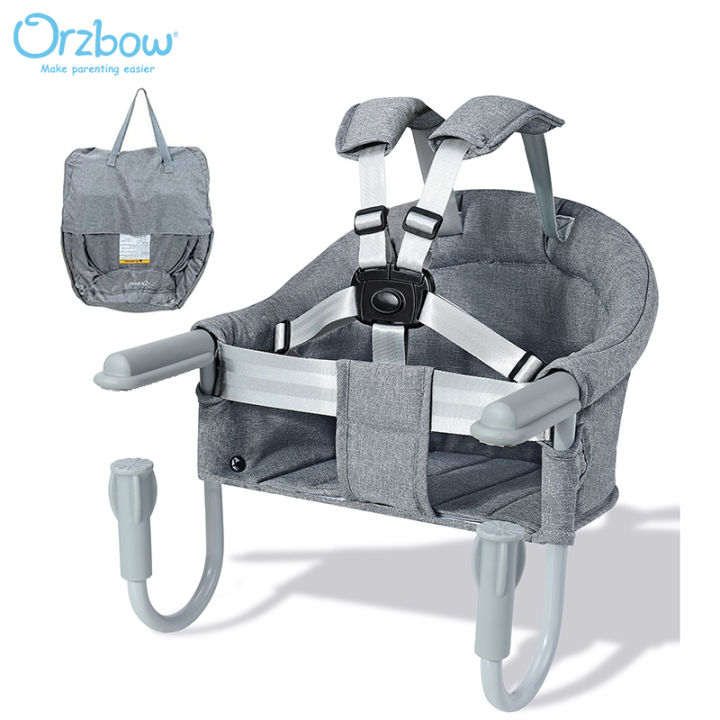 Orzbow Hook on Chair For Children Portable Baby High Chair Kids Feeding Booster Seat Travel Folding Chair Toddler Dining Table Chair Lazada