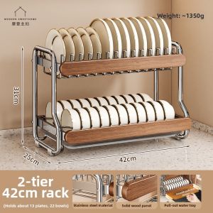 MODERN SWEETHOME | Kitchen Multi-purpose Double Layer Drain Rack