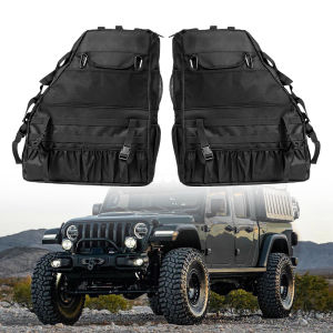 Roll Bar Storage Bag Cargo Cage with Multi-Pockets For Wrangler JK JKU JL TJ 4-Door Saddle Bag Organizers Tool Storage Bag