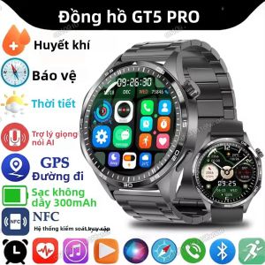 Đồng Hồ Thông Minh Ola Esporte Watch 5 Pro GPS NFC Dành Cho Nam Màn Hình AMOLED Máy Đo Nhịp Tim Cuộc Gọi Bluetooth IP68 Chống Nước