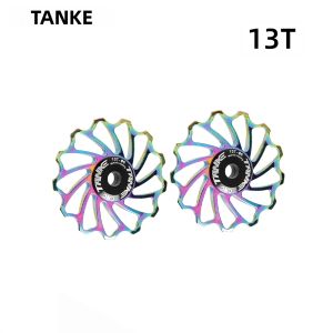 Bánh Xe Dẫn Hướng Líp Sau Bằng Gốm TANKE Cho Xe Đạp Đường Trường MTB AL7075 Bạc Đạn Dẫn Hướng Líp 11T 13T 15T 17T Chi Tiết CNC