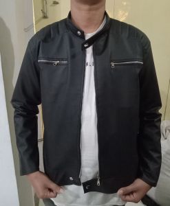 NZ - JAKET KULIT PRIA SINTETICE NYAMAN LEMBUT TRENDY JAKET MOTOR JAKET DISTRO