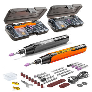 Wireless Rechargeable Engraving Pen with Digital Screen 39Pcs Rotary Tool Kit for Car Garage DIY Sanding and Polishing