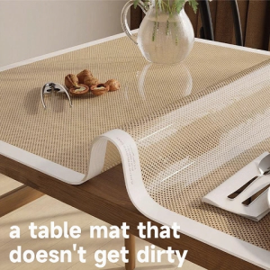 Plastic Table Cover Transparent Waterproof PVC Flexible Table Cloth