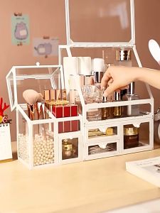 Homepeas® Makeup Organizer Cosmetic Organiser Large Capacity For Skincare Products Stackable Storage Box