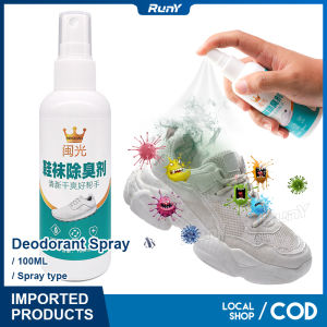 RunY Shoe Deodorant Spray Sock Sterilization Prevent Foot Odor Remove Peculiar Smell 100ml