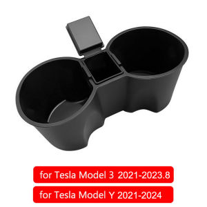 Phụ Kiện Xe Hơi Tesla Model 3 Y Juniper Highland Miếng Lót Cốc Trung Tâm Bằng Silicon Chống Trượt Giới Hạn Đồ Uống Dành Cho Năm 2024-2025