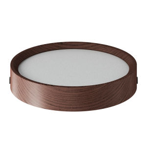 TONGZHIGUANG | Ultra-thin Vintage Walnut Color Japanese Style Round Ceiling Light