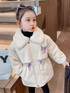 Baby Girl Parka Outwear Winter 2024 Baby Girl Clow M Leather Coat Winter Clothes Little Girl Fleece Jacket Tide