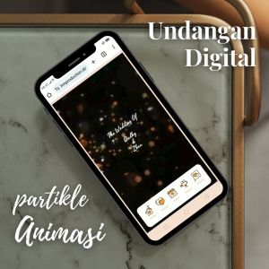 Undangan Digital Pernikahan Website Plus Video Animasi Particle Wedding Invitation Link Wa Premium