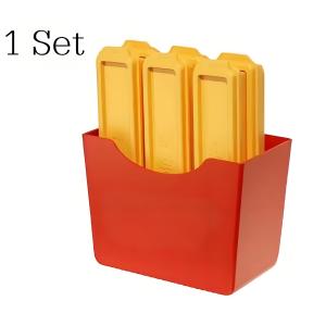 French Fries Shaped Ice Cube Mold Long Bar Silicone Ice Tray Homemade Ice Stick Maker for Cocktail & Kitchen Use