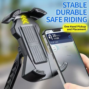 MONLEYTA | Super Stable Bicycle Motorcycle Navigation Mobile Phone Holder Waterproof Sunshade Anti-shake Bracket Clip For Riding