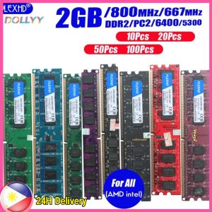 [🇵🇭 24h Delivery] Dollyy Desktop RAM DDR2 DDR3 2GB 800MHz 1333MHz PC Memory Laptop DIMM Memory For AMD intel 8gb 4gb