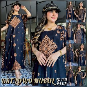 Daster lowo jumbo busui batik cap ld 150cm daster kalong pendek rayon tebak