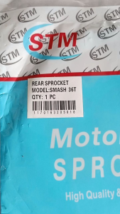 REAR SPROCKET 34T XRM / 36T SMASH STM Thailand