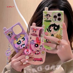 Fairy Girl Police Flip Cover Mirror Surface Silicone Phone Case for  16Promax 15 14Pro New Model 12 Female 11 Anti-Fall