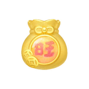 CTS Want Want Co-branded Series 24K 999 Solid Gold Lucky Blessing Charm For Ramadan Gifts CHOW TAI SENG 周大生 G1QB01662CH (Free Bracelet Rope)