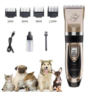 llinorose Pet Clippers Hair Shaver Grooming Trimmer Rechargeable Cat Dog Clipper Cordless Pet Shaver