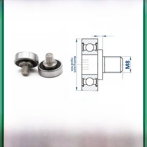 Đai Bi Trục Vít Thép Không Gỉ Có Đầu Đế Ốc Tròn Ngoài Dùng Cho Cửa Sổ Và Cửa Trượt Bi Hướng Dẫn Bánh Xe