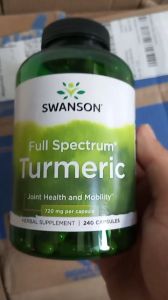 Viên Uống Swanson Turmeric 720mg Tinh Chất Nghệ Vàng 240 Viên Của Mỹ USA
