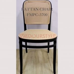 Vedourstyle Nordic Rattan Chair PP Chair Plastic Chair Backrest Chair Restaurant Dining Chair Minimalist Outdoor Kerusi Cafe