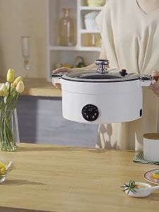 Home Micro-Pressure Cooker: Multifunctional Electric Pot with Intelligent Frying Pan for Soup Porridge and Hot Pot