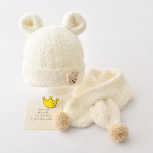 Mũ Em Bé Bộ Khăn Quàng Cổ Em Bé Mẫu Thu Đông Mũ Bảo Vệ Tai Bé Trai Bé Gái Dày Dặn Giữ Ấm Mùa Đông Siêu Dễ Thương Đáng Yêu