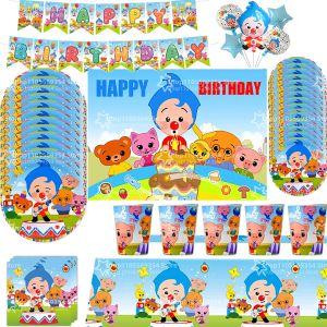Circus Theme Clown Birthday Party Decoration Tableware Paper Plates Cups Balloon Party Favors Gift Tablecloth Party Supplies Toy