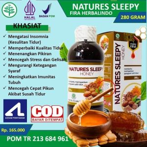 Madu natures sleepy original obat insomnia gangguan tidur alami