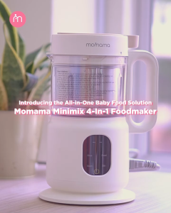 Momama® MiniMix 4-in-1 Baby Food Processor | Steam Boil Stew & Stir | Stainless Steel Automatic SIRIM Approved | Pemproses Makanan Bayi Cepat dan Mudah